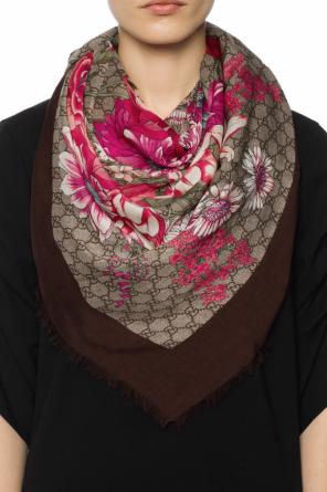 Shawl with a floral motif, zdjęcie 2 Shawl with a floral motif od Gucci
